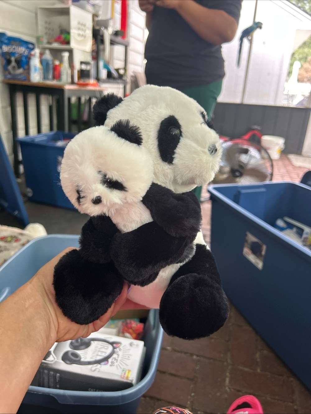 FAO Swartz Panda Bear with baby